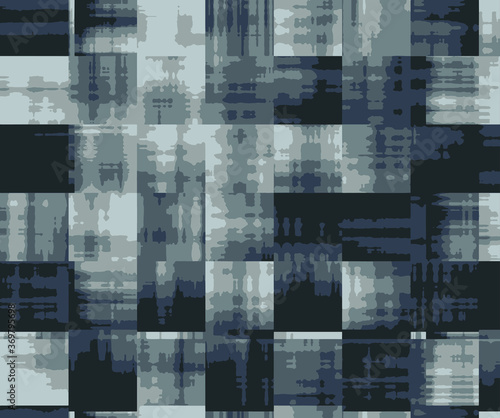 Houndstooth seamless pattern for clothes design.Trendy fabric abstract print with houndstooth black set on colorful backdrop Geometric improvisation on a classical motive