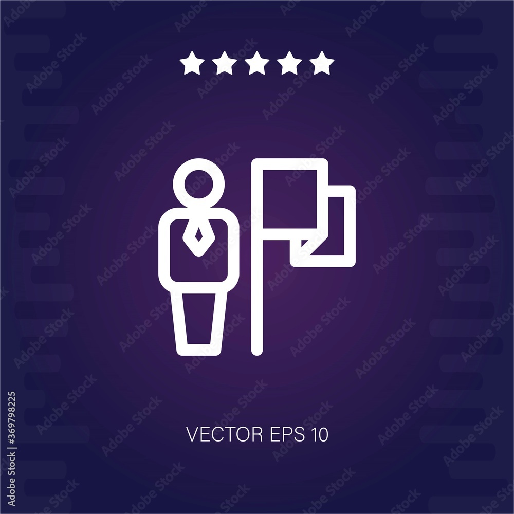 leader vector icon modern illustration leader vector icon modern illustration