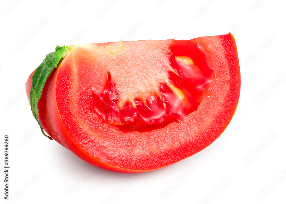 fresh tomato slices isolated on white background fresh tomato slices isolated on white background