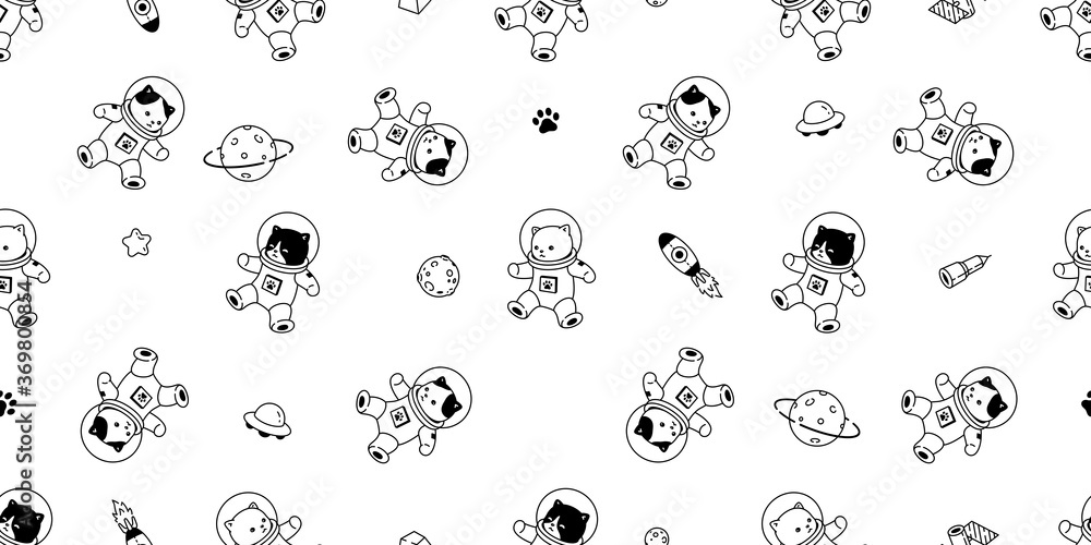 cat seamless pattern kitten vector space suit calico spaceship ufo Galaxy star pet animal scarf isolated tile background repeat wallpaper cartoon illustration doodle design cat seamless pattern kitten vector space suit calico spaceship ufo Galaxy star pet animal scarf isolated tile background repeat wallpaper cartoon illustration doodle design