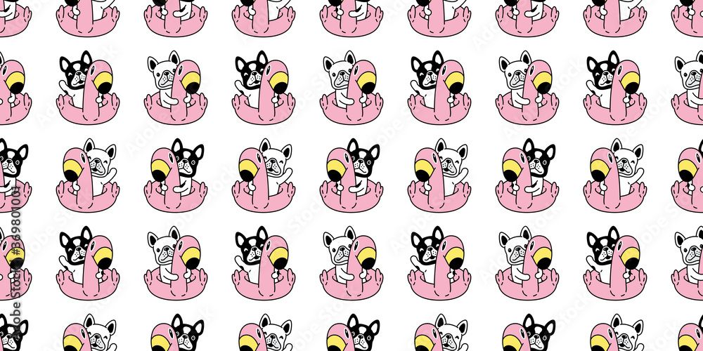 dog seamless pattern french bulldog swimming ring flamingo pool ocean beach puppy pet breed vector repeat wallpaper scarf isolated tile background cartoon doodle animal illustration design dog seamless pattern french bulldog swimming ring flamingo pool ocean beach puppy pet breed vector repeat wallpaper scarf isolated tile background cartoon doodle animal illustration design
