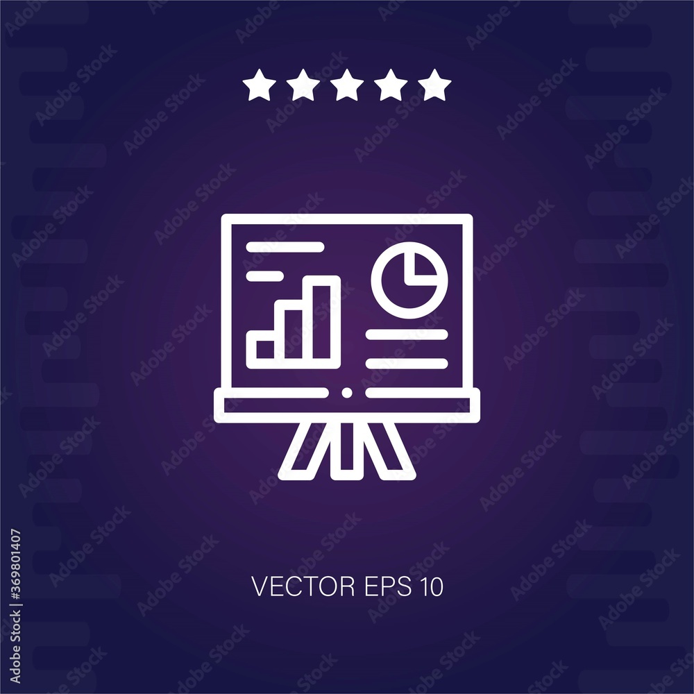 presentation vector icon modern illustration presentation vector icon modern illustration