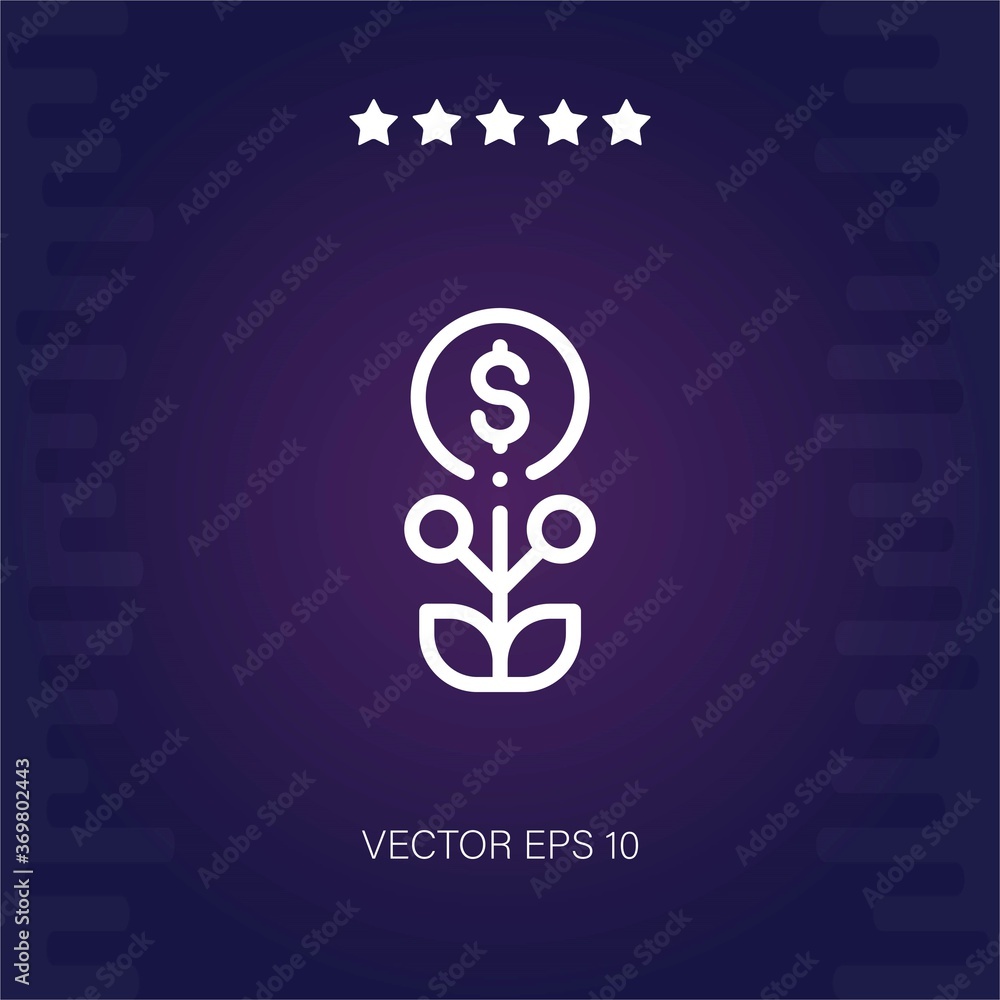 growth vector icon modern illustration growth vector icon modern illustration