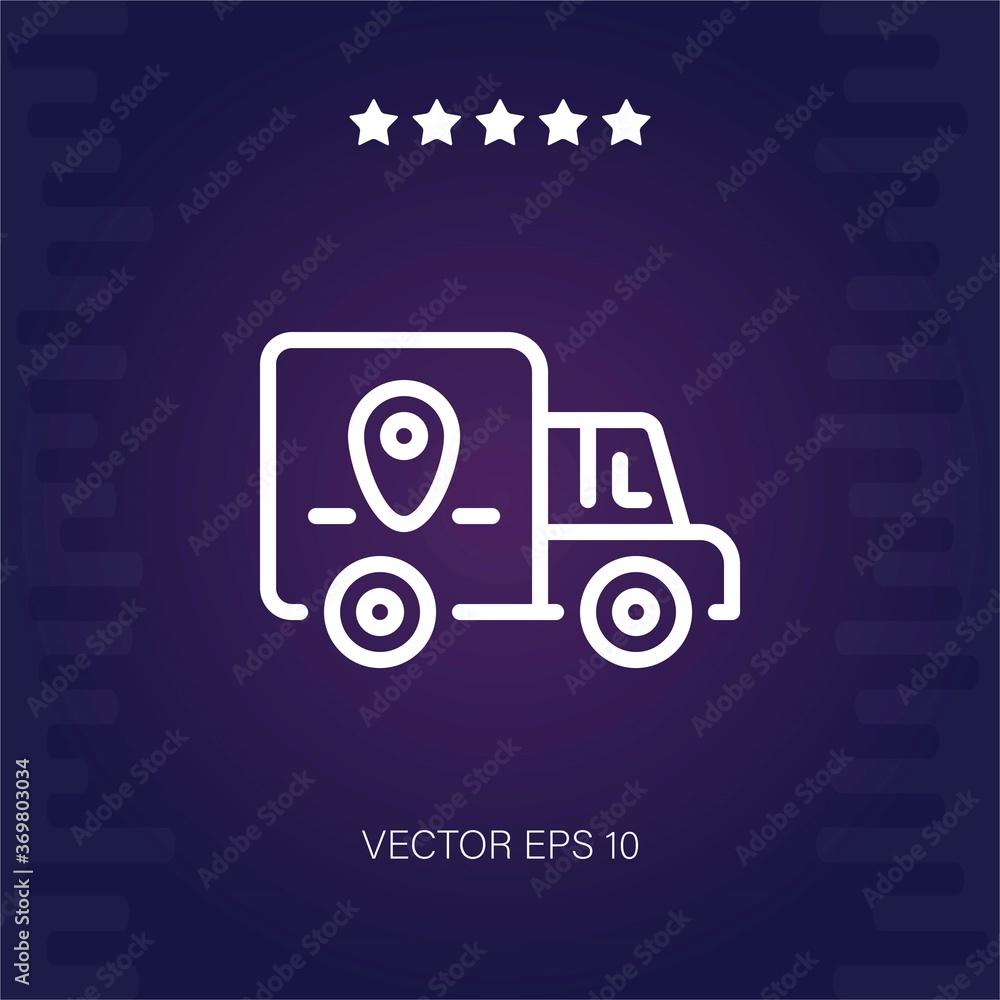 tracking vector icon modern illustration