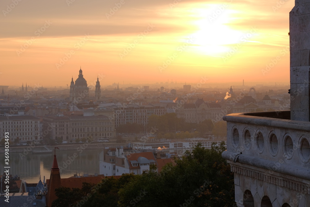 Naklejka premium travel in Hungary Budapest Halaszbastya