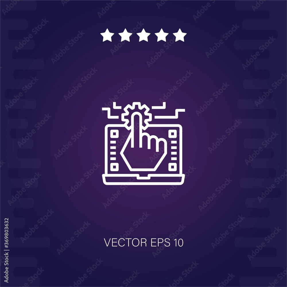optimize vector icon modern illustration optimize vector icon modern illustration