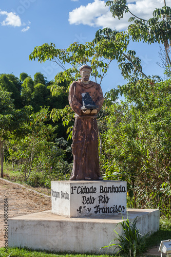 Sculpture at Vargem Bonita - The first city bathed by Sao Francisco River - Minas Gerais - Brazil photo