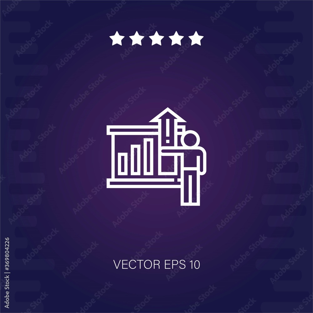presentation vector icon modern illustration presentation vector icon modern illustration