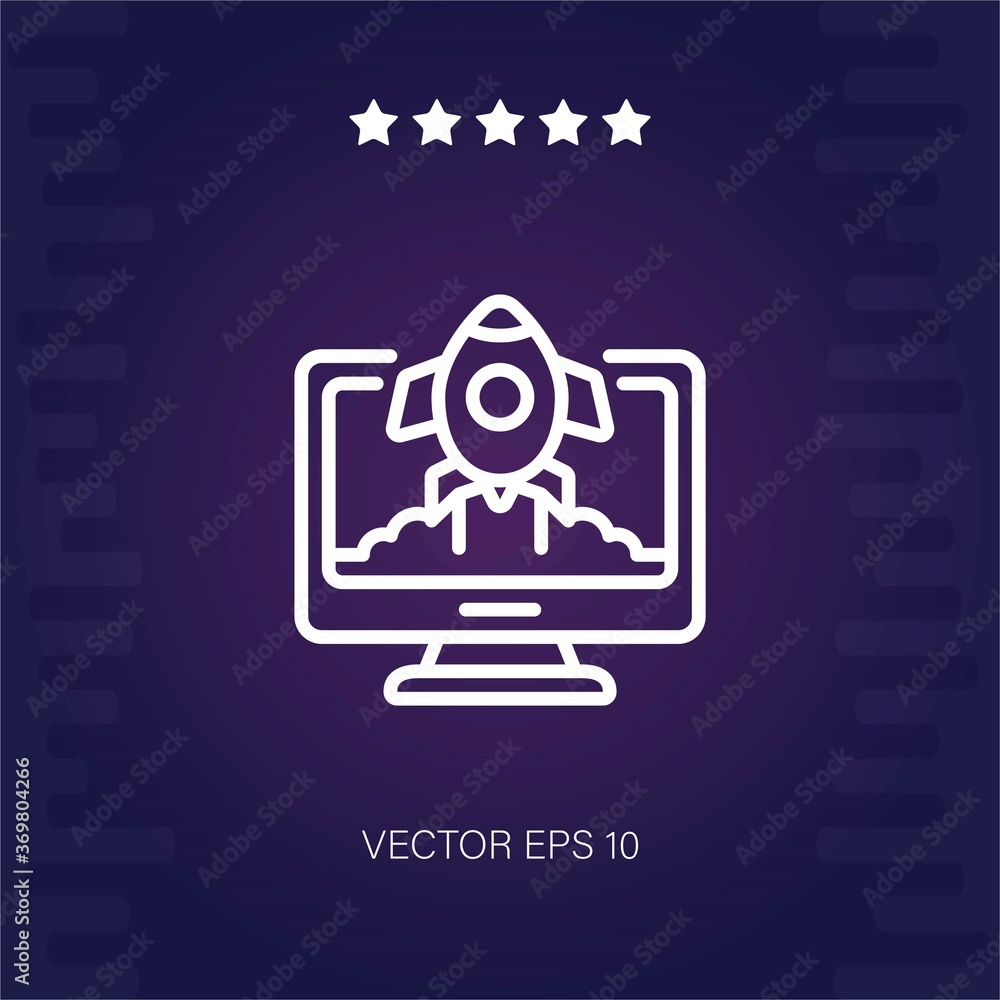 startup vector icon modern illustration startup vector icon modern illustration