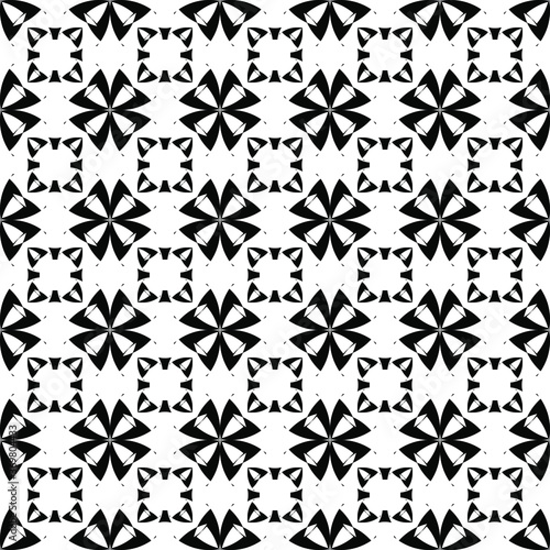 Seamless vector pattern in geometric ornamental style