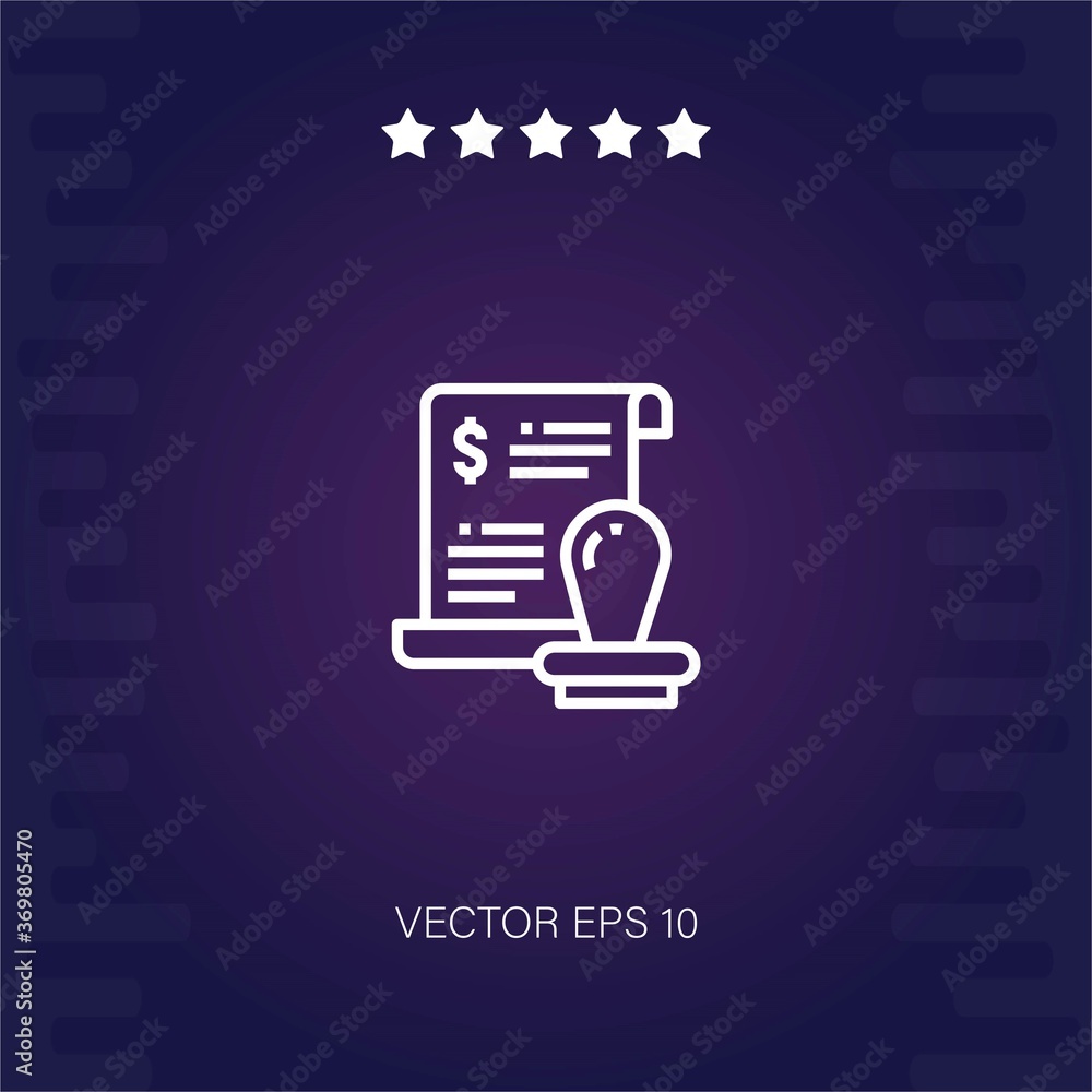 document vector icon modern illustration document vector icon modern illustration