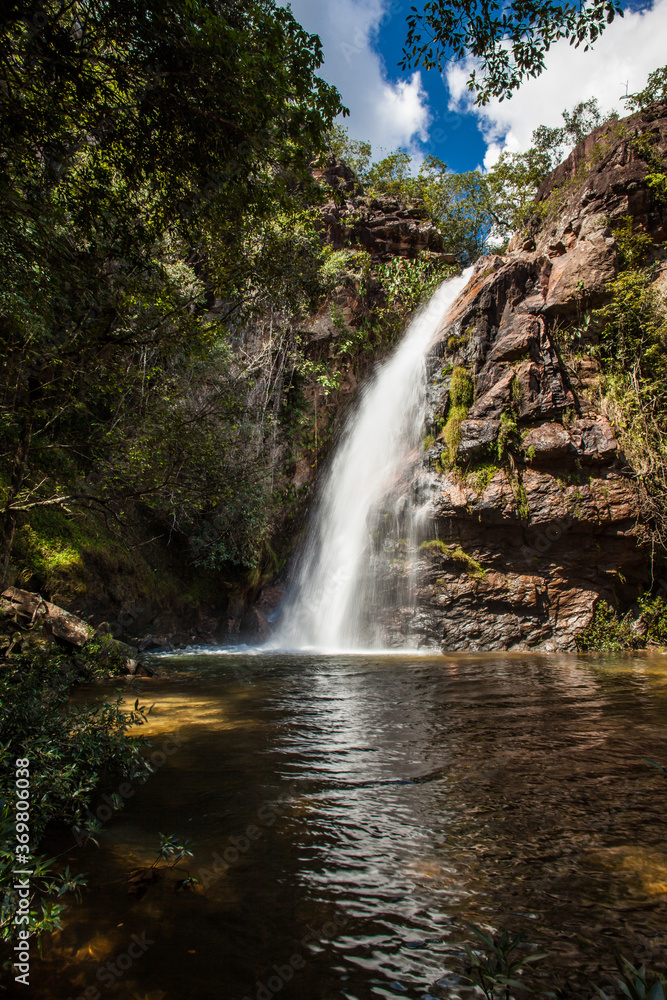 Waterfall at Chapada dos Guimaraes - Mato Grosso - Brazil