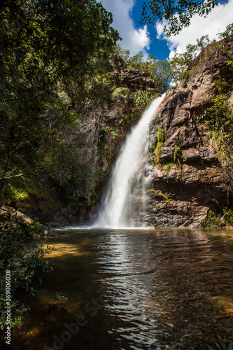 Waterfall at Chapada dos Guimaraes - Mato Grosso - Brazil © Luciano Queiroz