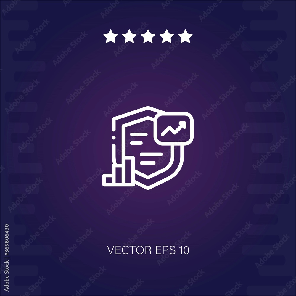 bar graph vector icon modern illustration bar graph vector icon modern illustration