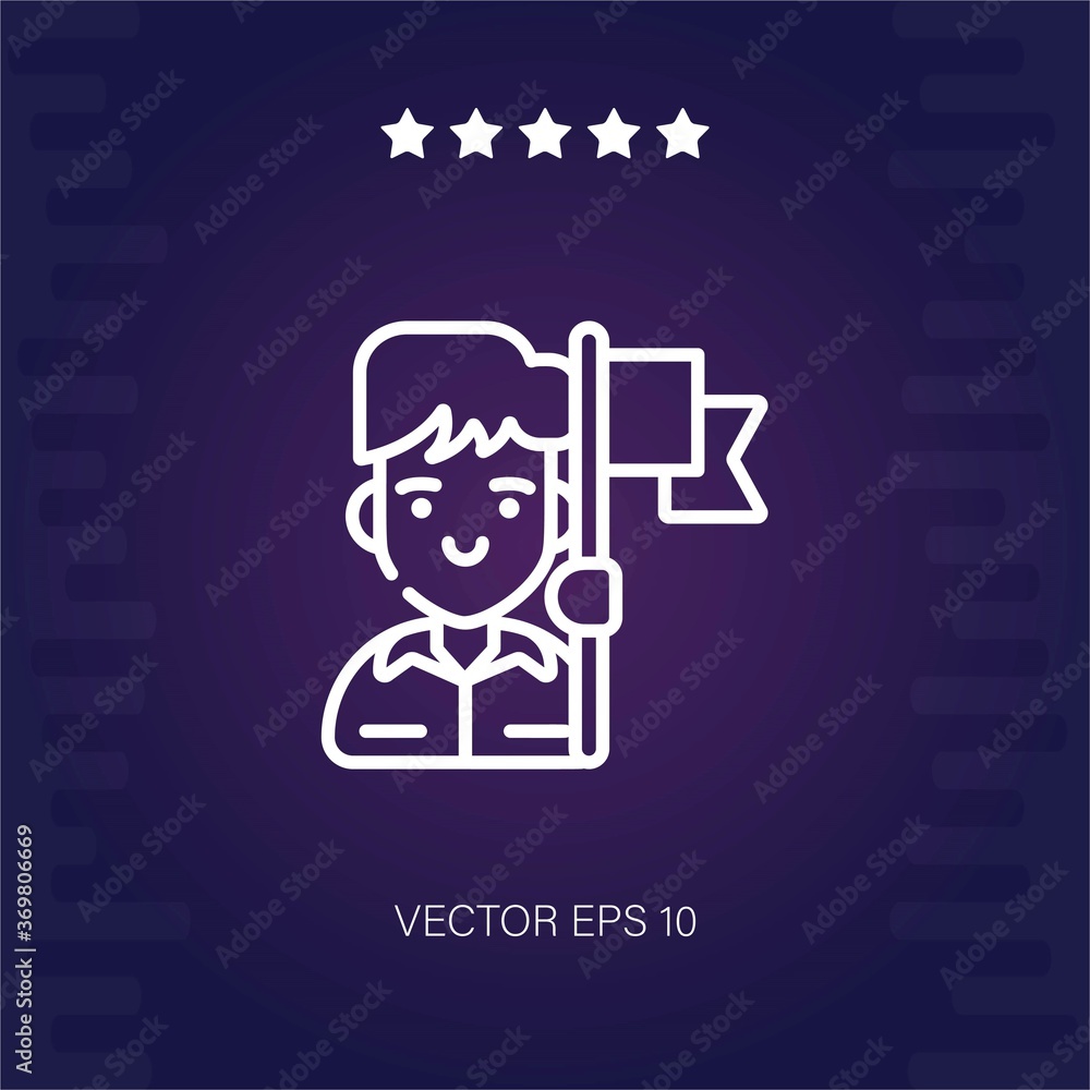 leader vector icon modern illustration