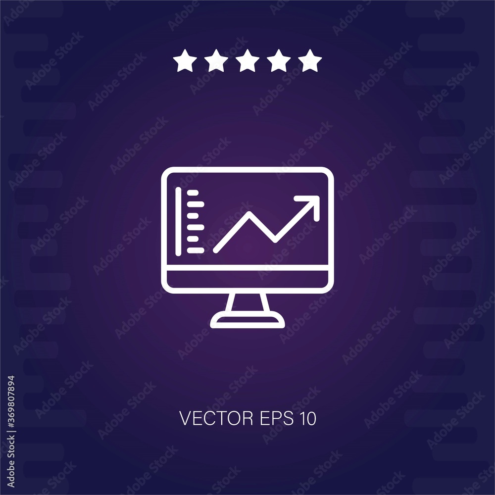 analytics vector icon modern illustration analytics vector icon modern illustration
