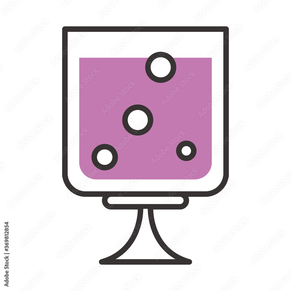 cocktail icon glass and bubbles drink liquor alcohol line and fill design cocktail icon glass and bubbles drink liquor alcohol line and fill design
