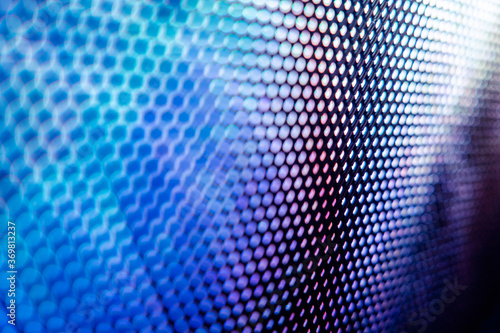 CloseUp LED blurred screen. LED soft focus background. abstract background ideal for design.