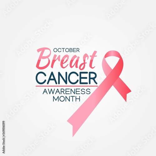 Breast Cancer Awareness Month Vector Illustration