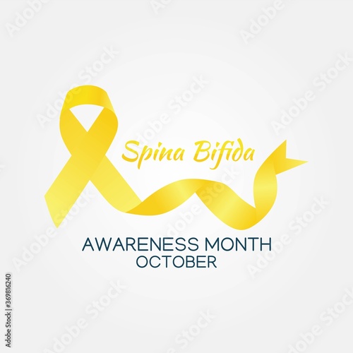 Spina Bifida  Awareness Month Vector Illustration