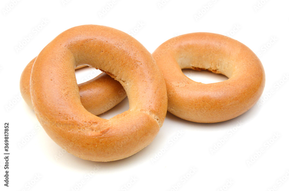 Bagels isolated on a white background Bagels isolated on a white background