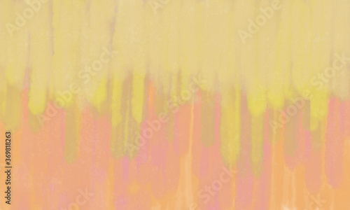 背景素材：黄色とピンクの抽象的な水彩画風デザイン