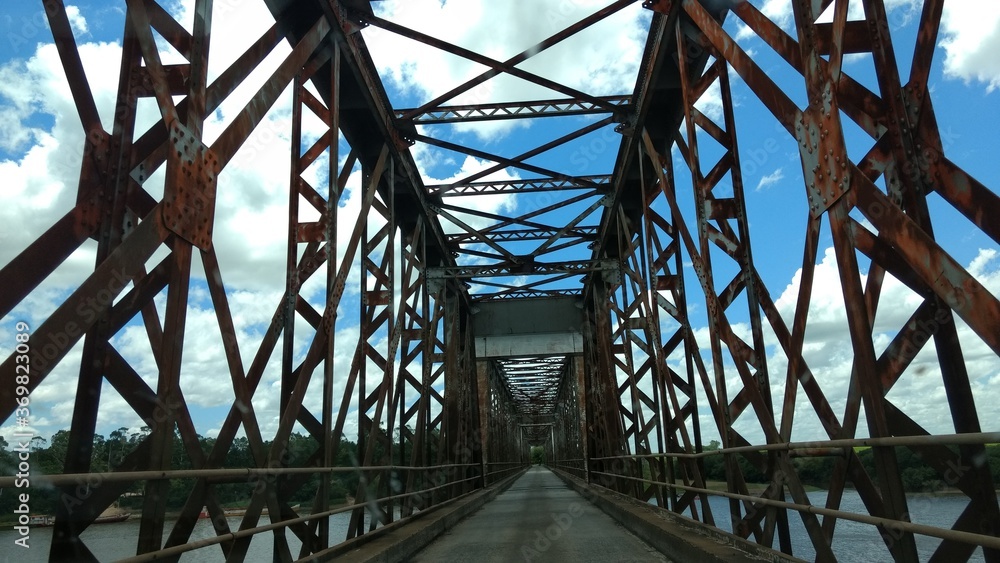 bridge over blue sky