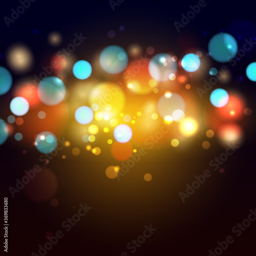 Abstract colorful blurry bokeh on colorful background