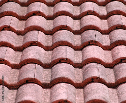 Close up of roof texture. selective focus © Pakkapol