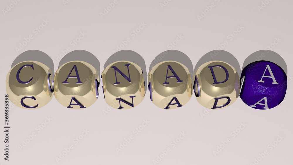 combination of canada built by cubic letters from the top perspective, excellent for the concept presentation. canadian and background combination of canada built by cubic letters from the top perspective, excellent for the concept presentation. canadian and background