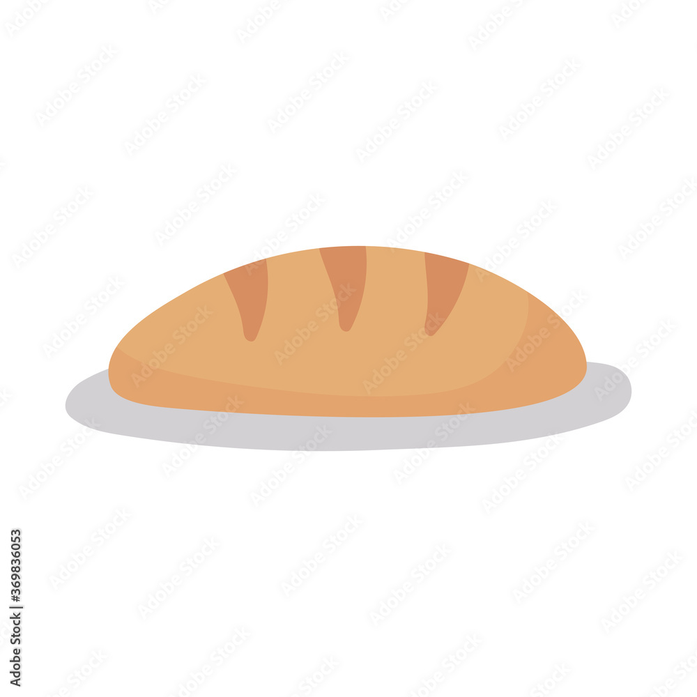 food bread on dish isolated icon design white background food bread on dish isolated icon design white background