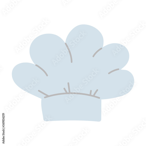 chef hat uniform isolated icon design white background