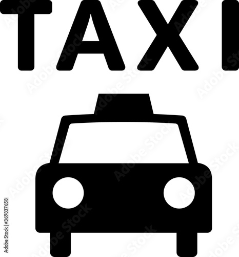 タクシーのピクトグラム