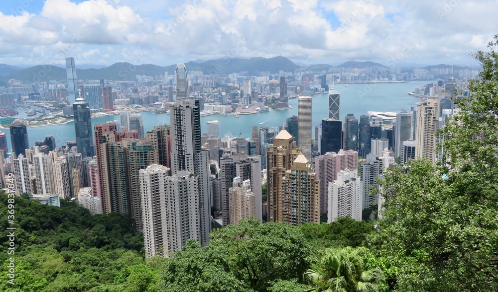 Hong Kong's Iconic Skyline Viewed From the Peak Hong Kong's Iconic Skyline Viewed From the Peak