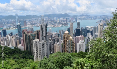 Hong Kong's Iconic Skyline Viewed From the Peak