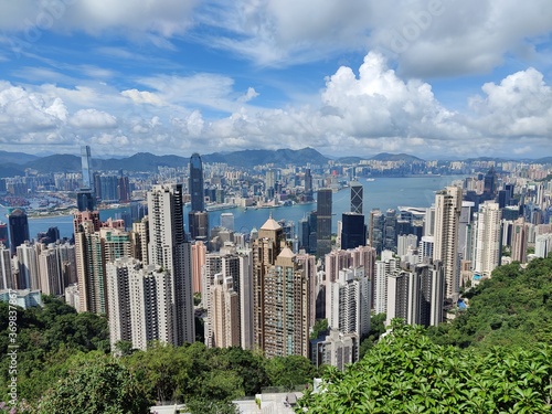 Hong Kong's Iconic Skyline Viewed From the Peak