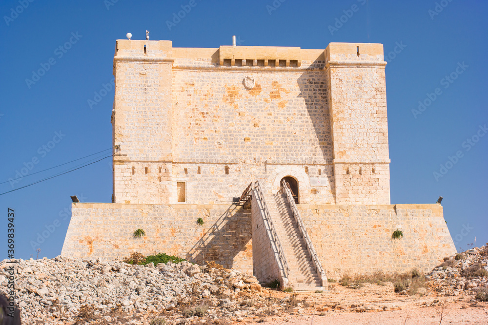 Saint Mary's Tower in Comino