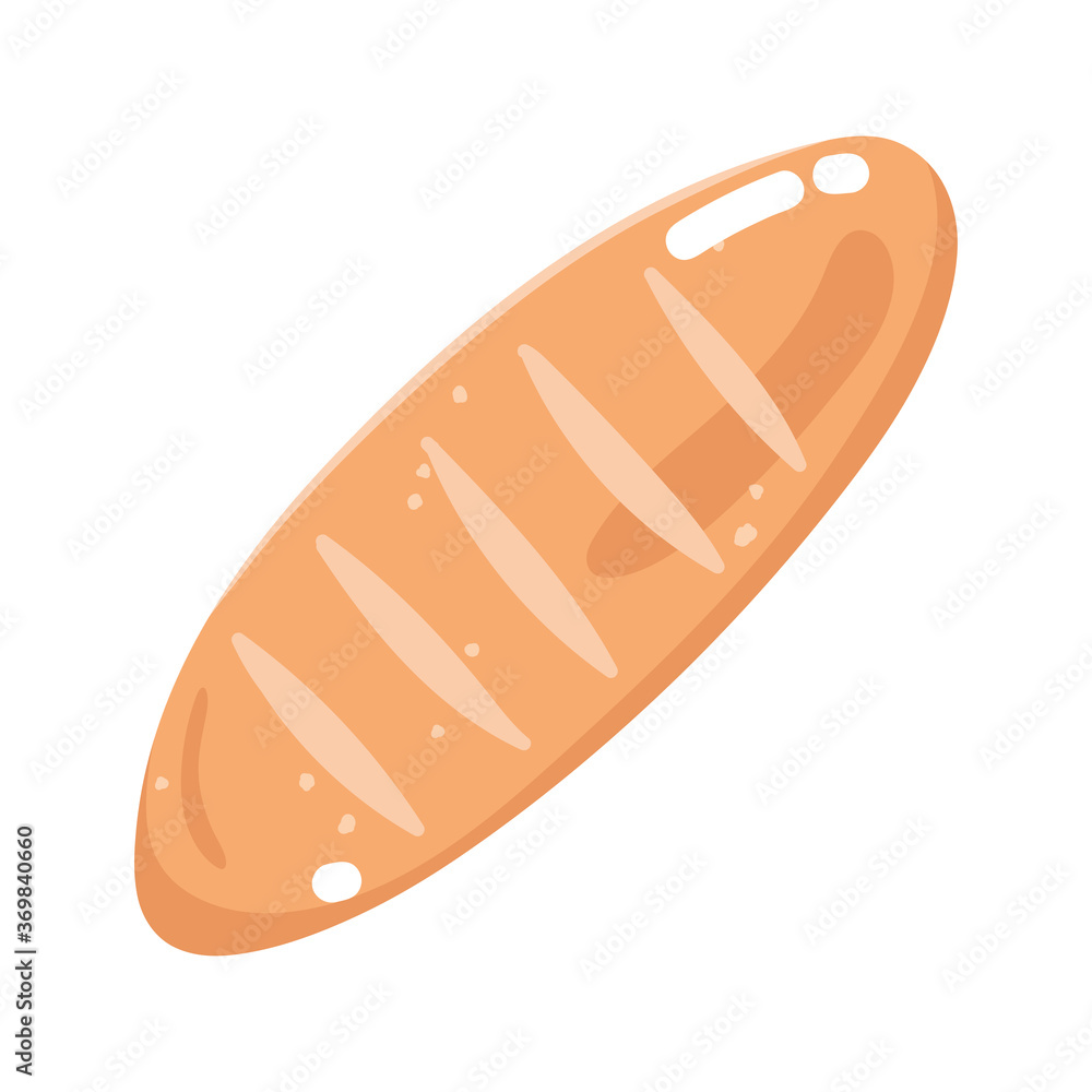 food fresh whole bread bakery cartoon isolated icon white background food fresh whole bread bakery cartoon isolated icon white background