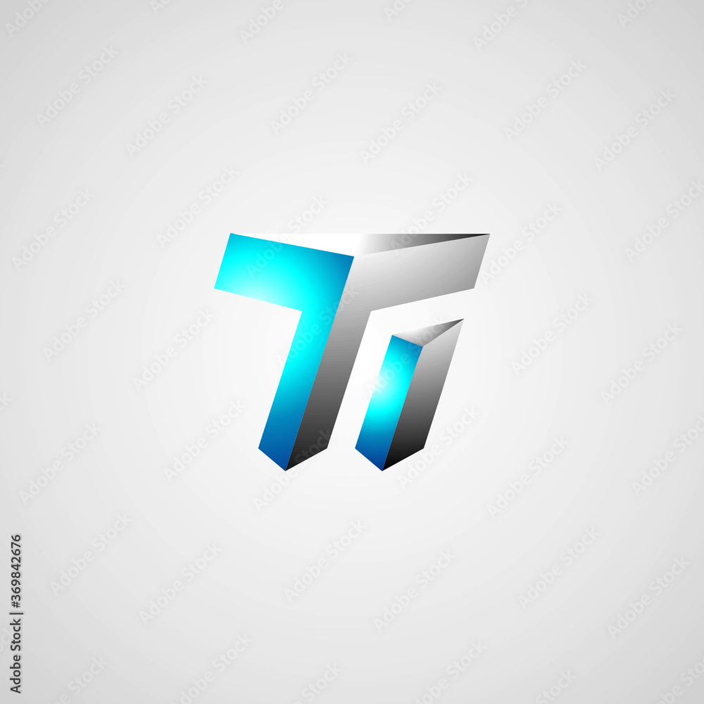 T & Iletters Joint logo icon vector template for corporate logo and business card design. T & Iletters Joint logo icon vector template for corporate logo and business card design.