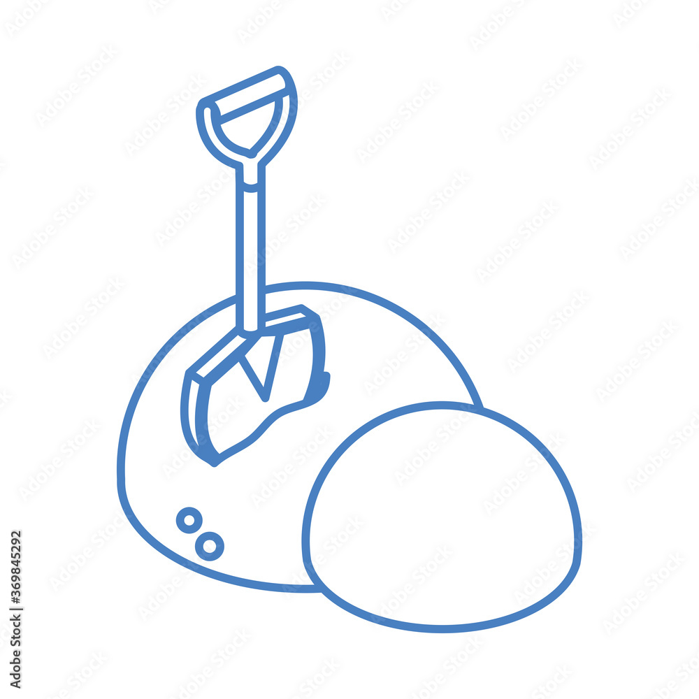 isometric repair construction concrete and shovel work tool and equipment linear style icon design isometric repair construction concrete and shovel work tool and equipment linear style icon design