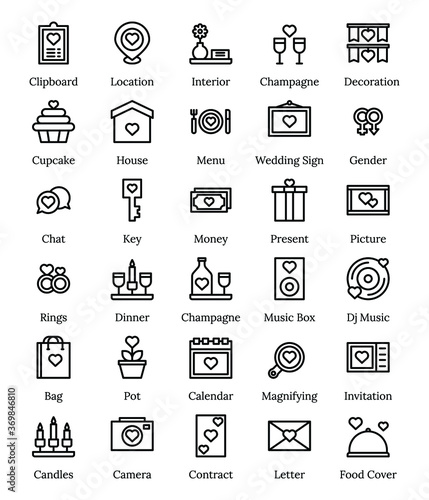 set of icons for web design