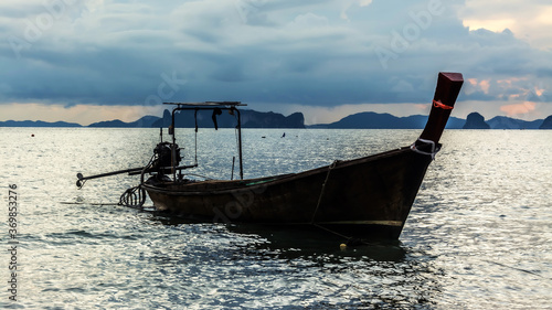 fishing boat in the sea   Krabi Thailand