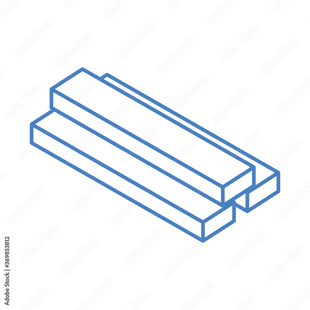 isometric repair construction steel square bars work tool and equipment linear style icon design isometric repair construction steel square bars work tool and equipment linear style icon design