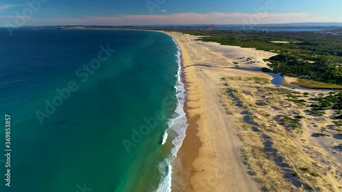 Wallpaper Mural Revealing drone shot of coastline at Redhead Beach Torontodigital.ca