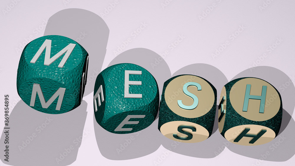 combination of mesh built by cubic letters from the top perspective, excellent for the concept presentation. illustration and abstract combination of mesh built by cubic letters from the top perspective, excellent for the concept presentation. illustration and abstract