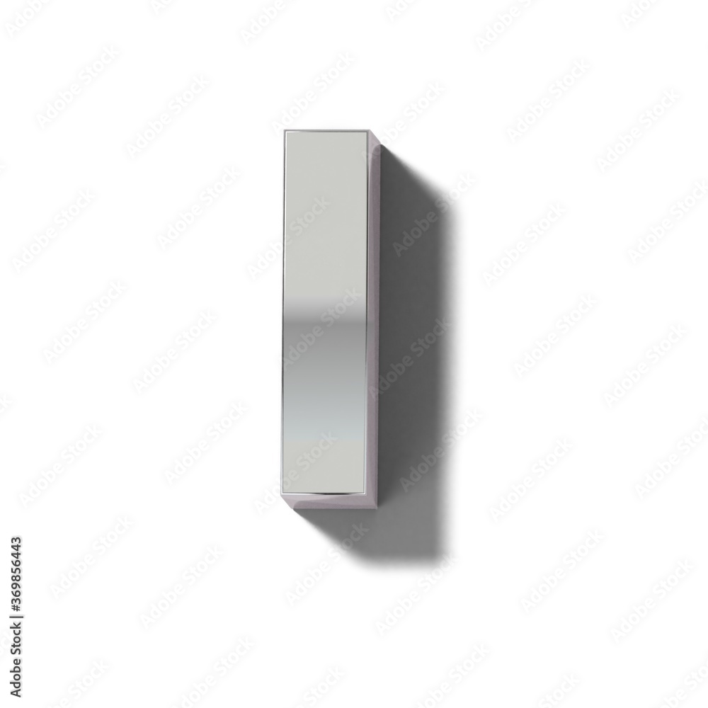 リアルなシルバー製のブロックの文字