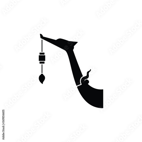 Suphannahong boat icon vector, Thailand culture concept.