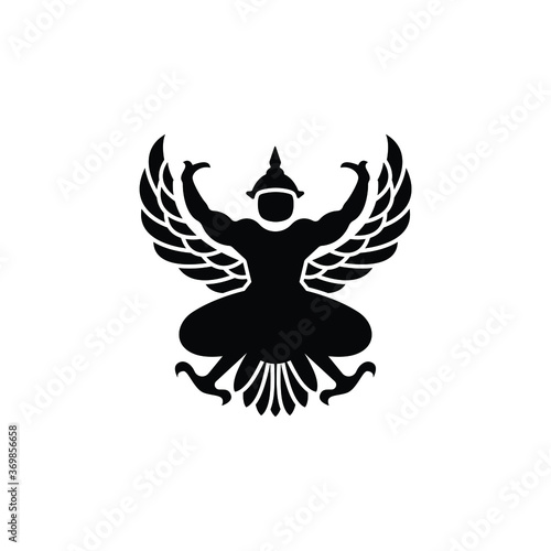 Garuda icon vector, Thailand culture concept.