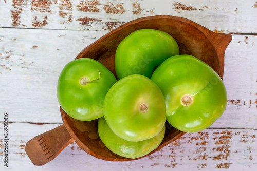 green tomatoes or tomatillo for Mexican sauce photo