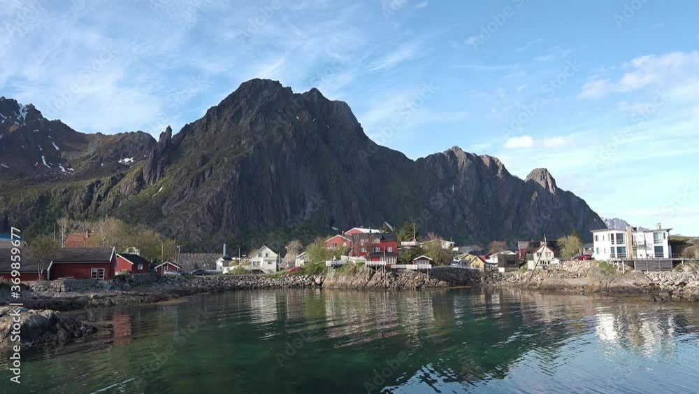 Norway. Lofoten Islands. Camping on the lake. Norway. Lofoten Islands. Camping on the lake.